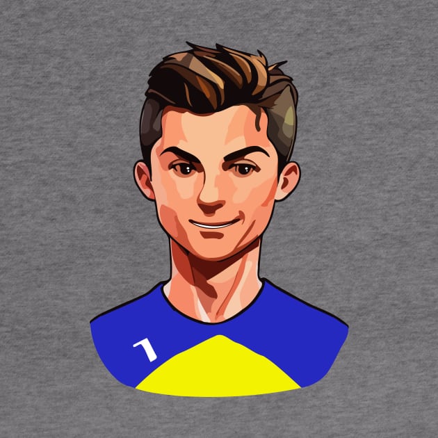 Celebrate soccer legend Cristiano Ronaldo with this adorable illustration by amithachapa